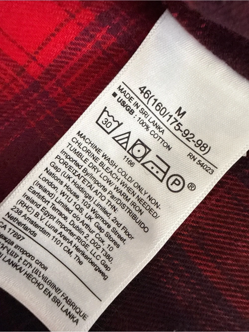 Banana Republic Red and Black Plaid Button-Front Shirt